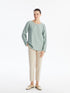 LC Waikiki Crew Neck Regular Long Sleeve Women's Blouse